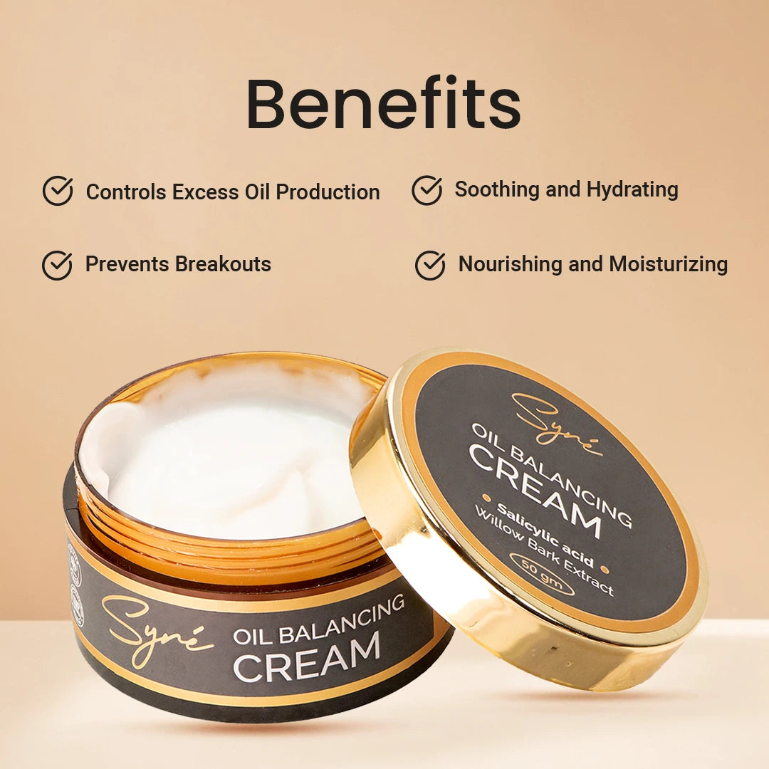 """Syre Oil Balancing Cream"" ""Salicylic Acid Cream for Oily Skin"" ""Night Cream for Oily Skin"" ""Best Cream for Oily Skin"" ""Cream for Blemishes"" ""Day Cream for Oily Skin"" ""Oil Balancing Face Cream"" ""Syre Cosmetic Product"""