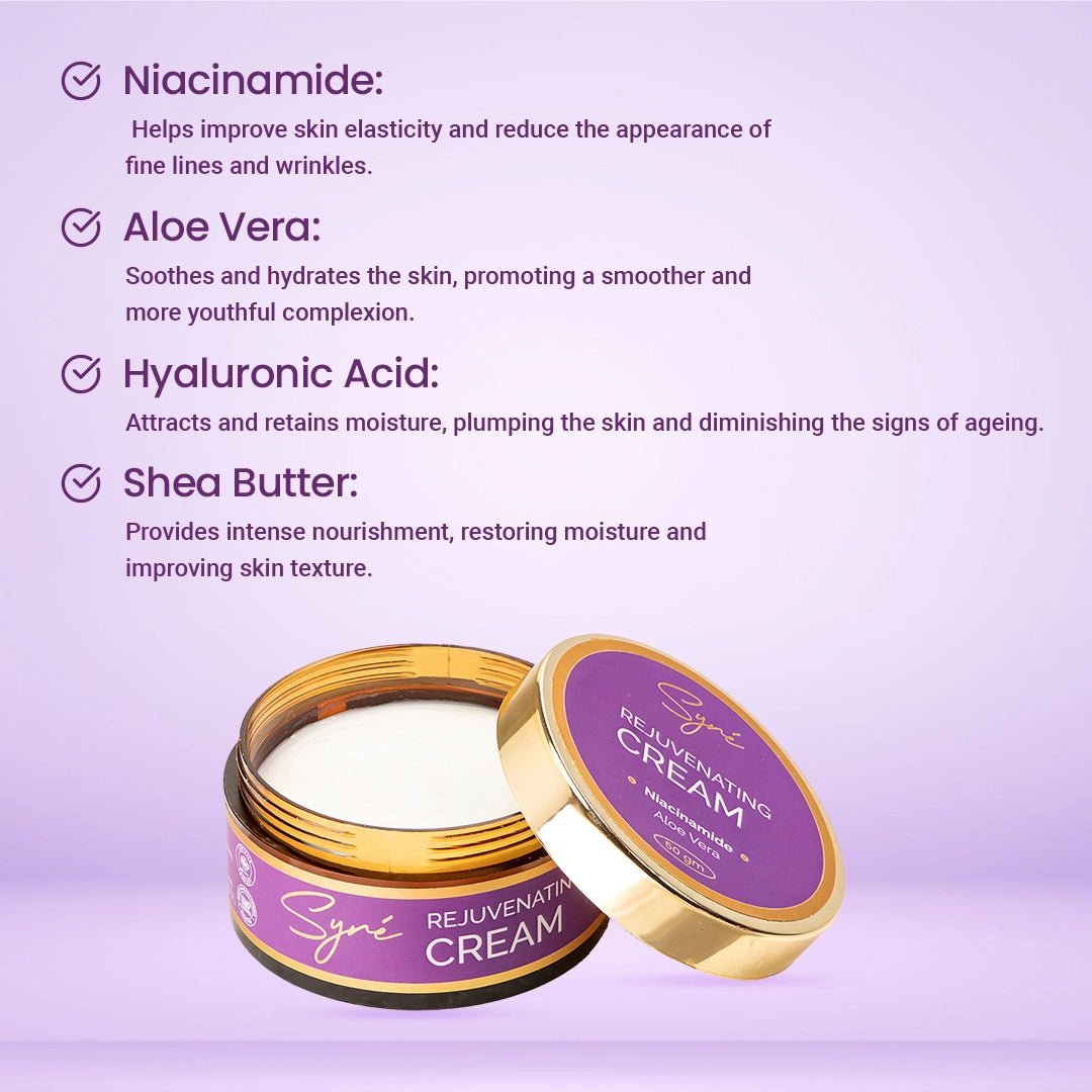 """Syre Anti-Ageing Cream - Product Image"" ""Niacinamide Cream - Syre Anti-Ageing Formula"" ""Shea Butter Cream for Wrinkle Reduction"" ""Syre Anti-Wrinkle Cream - Youthful Skin Solution"" ""Antiaging Night Cream - Syre Skincare Product"" ""Niacin Cream for Anti-Ageing Benefits"""